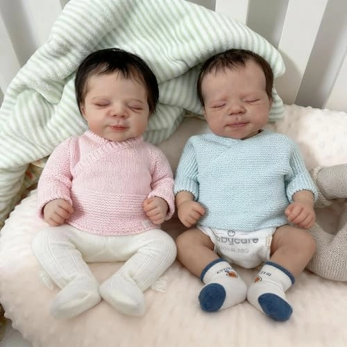 Reborn Baby Doll - Twins 20 inch Vinyl Girl Ages 3+