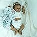 Pascale Reborn Baby Doll - 18 Inch Full Body Vinyl Dark Brown Ages 3+