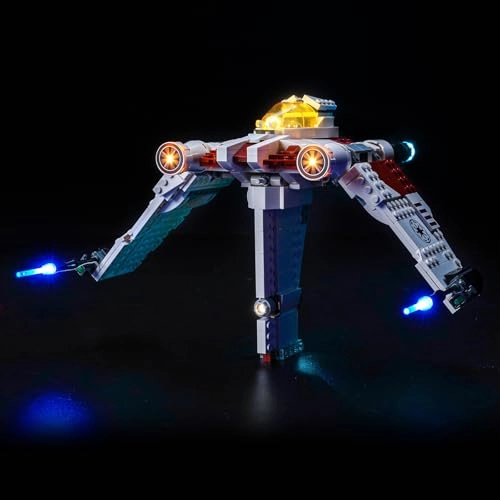 LED Light Set Compatible with 75432 V-19 Torrent Starfighter - USB & Battery Powered