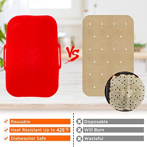 Air Fryer Silicone Liner - Food-grade Silicone 2 piece(s)