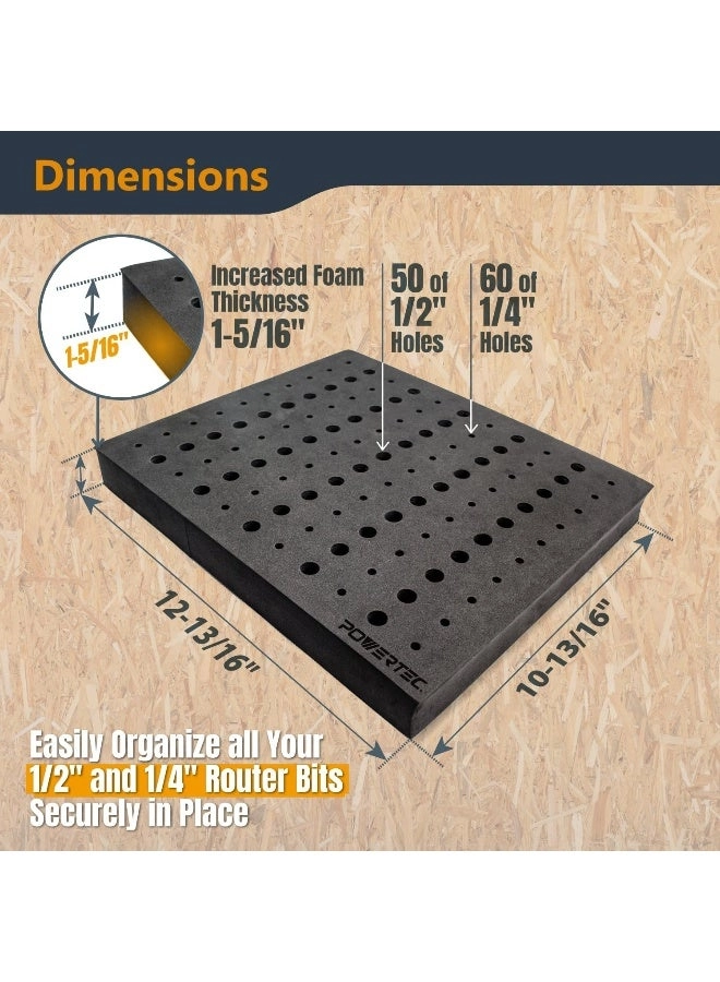 Router Bit Tray - 1/2-inch 1/4-inch 1