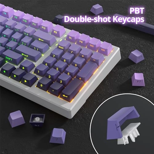 142 Key Cherry Profile Keycap Set - PBT Translucent Characters