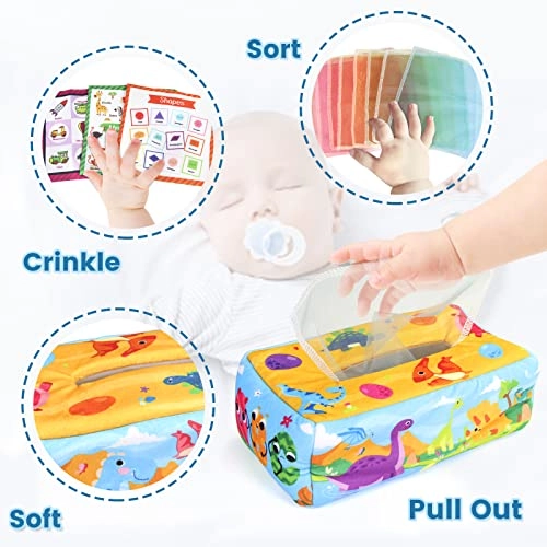 Baby Tissue Box Toy Multicolour