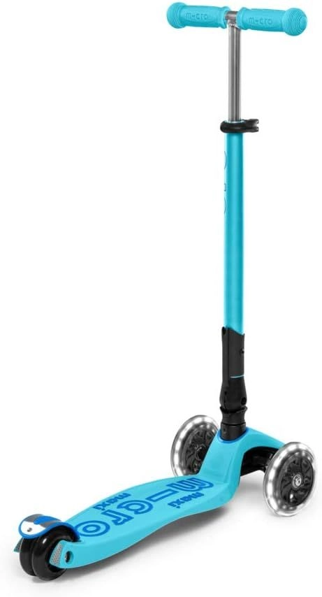 Maxi Deluxe 3-Wheel Kick Scooter – 120/80 mm LED Foldable