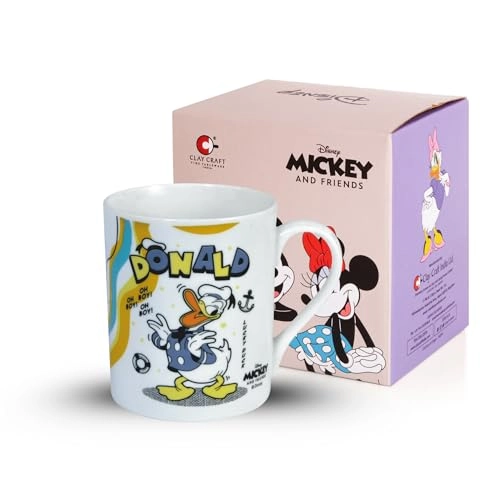 Clay Craft Donald Duck Ceramic Coffee Mug - 360 ml