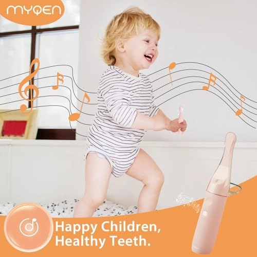 Kids Electric Toothbrush - Small Size Rechargeable 2 Soft DuPont Heads