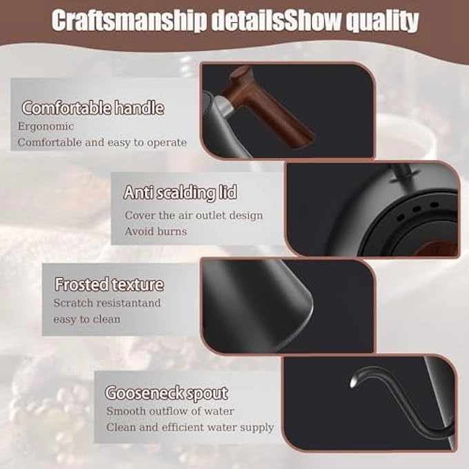 Temperature Control Gooseneck Electric Kettle