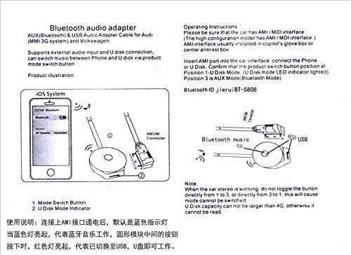 Bluetooth USB Audio Adapter - Mercedes-Benz AMI Wireless