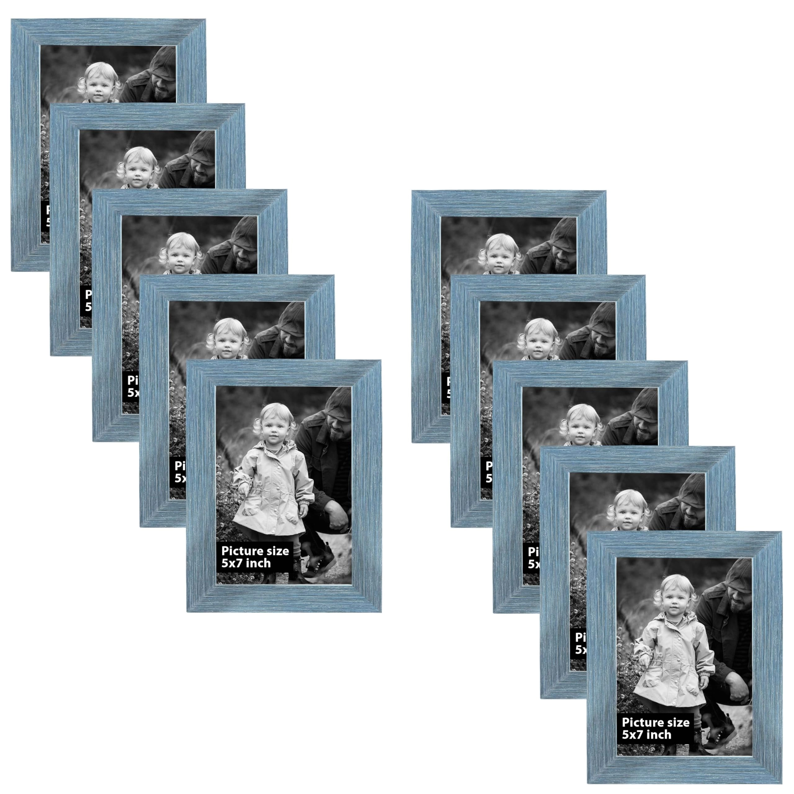 Edge Square Individual Photo frames - 5x7 Inch 10 pieces