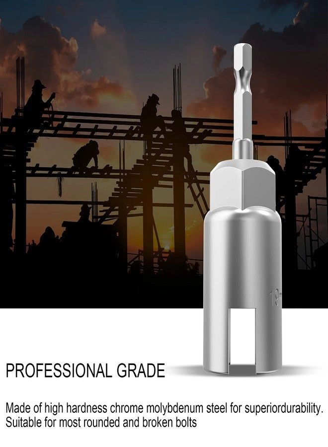 Power Wing Nut Driver Set - 1/4\" Hex Shank Slot Wing nuts Pack