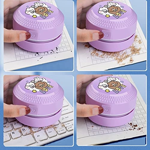 Mini Vacuum - Cordless 360-degree Rotatable 8.6x8.6x13.1cm