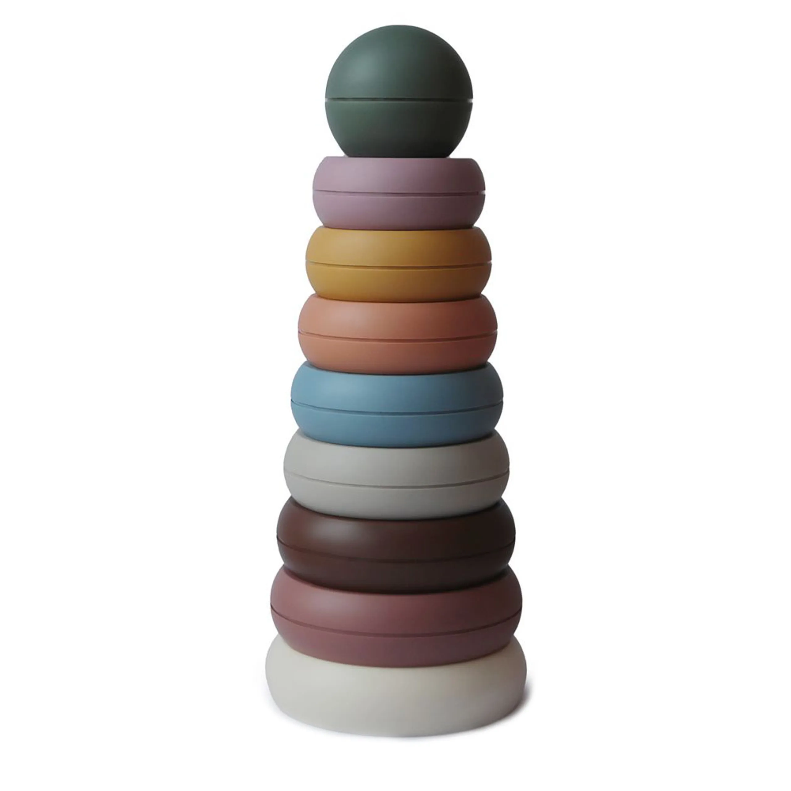 mushie Ringtower - 3 months 100% non-toxic, BPA and phthalate free plastic Danish Hygge