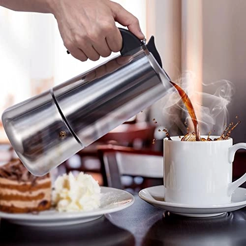 Moka Pot - 300ml Stainless Steel Portable
