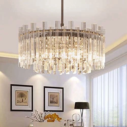 Round Crystal Hanging Light - 100cm