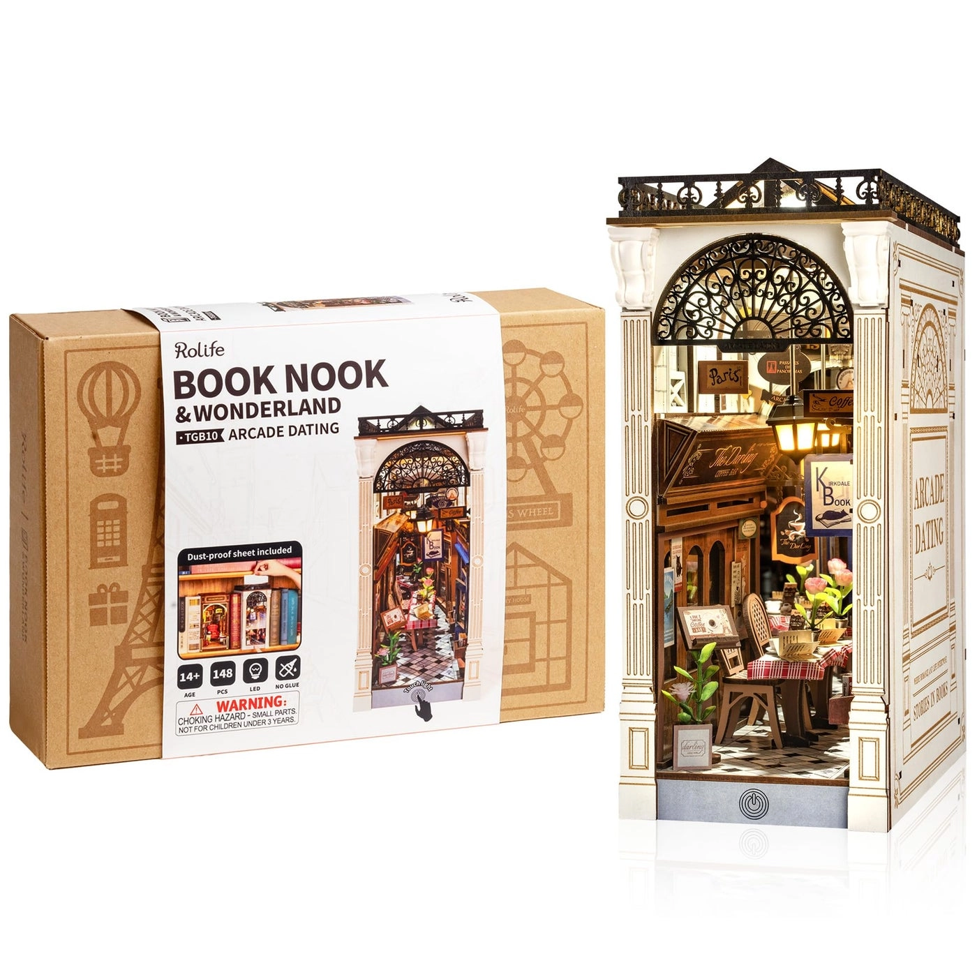 Rolife DIY Book Nook Kit - Arcade Dating