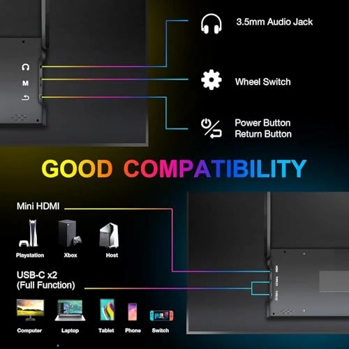 Portable Monitor - 2011071 15.6 inch 1920 x 1080