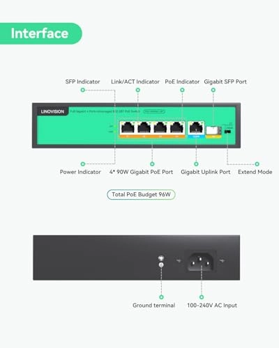 POE-SW304G-4BT 6-ports