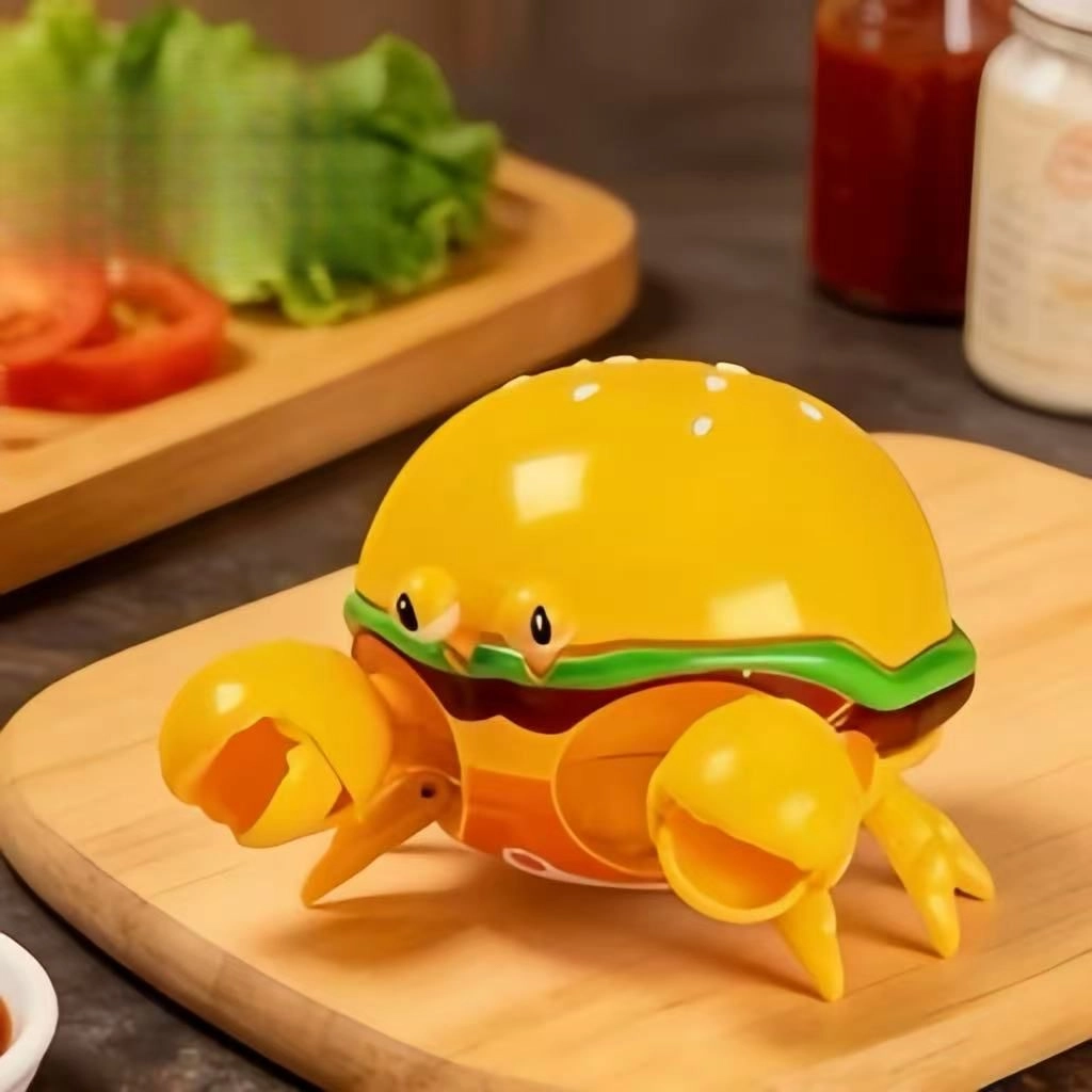 Generic Deformed Hamburger Transforming Crab Burger Toy - Two-in-One Educational
