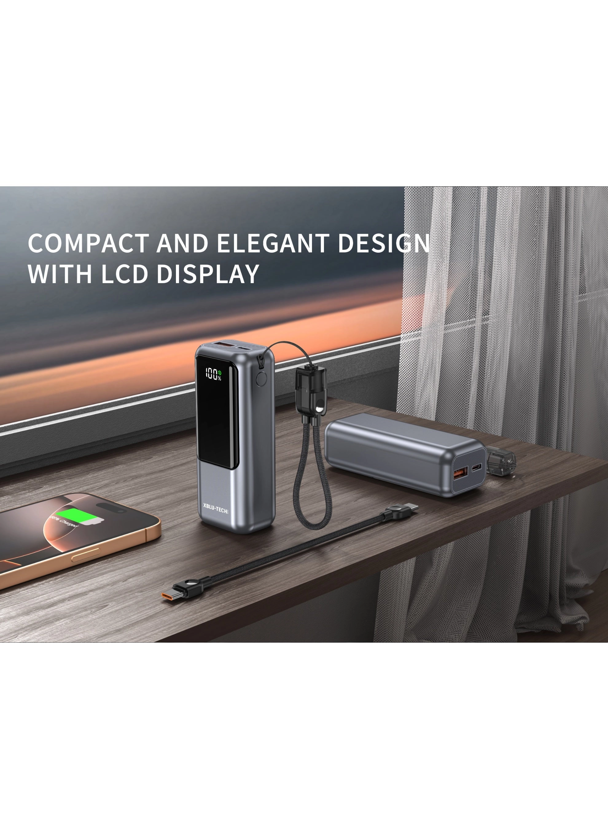 Mini Power Bank - 10000mAh 22.5W Fast Charging