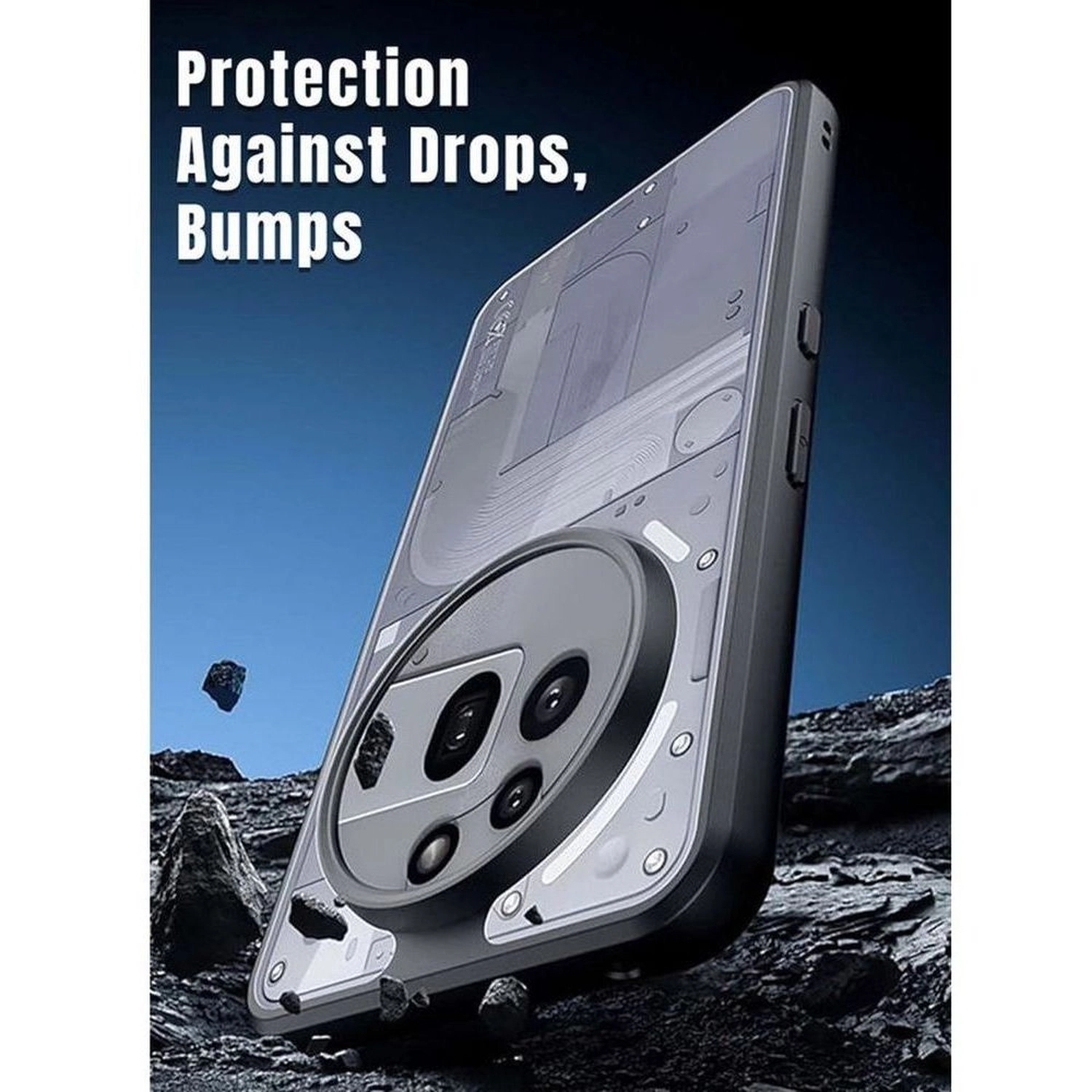 Clear Case with Screen Protector for Nothing Phone (3a) Pro