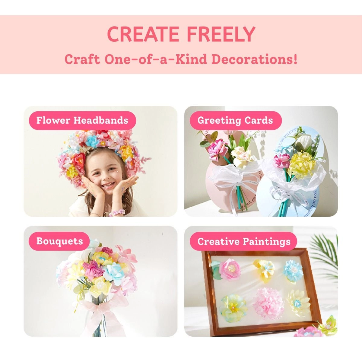 Magic Dyeing Florist DIY Kit - 3+ years 74 pcs