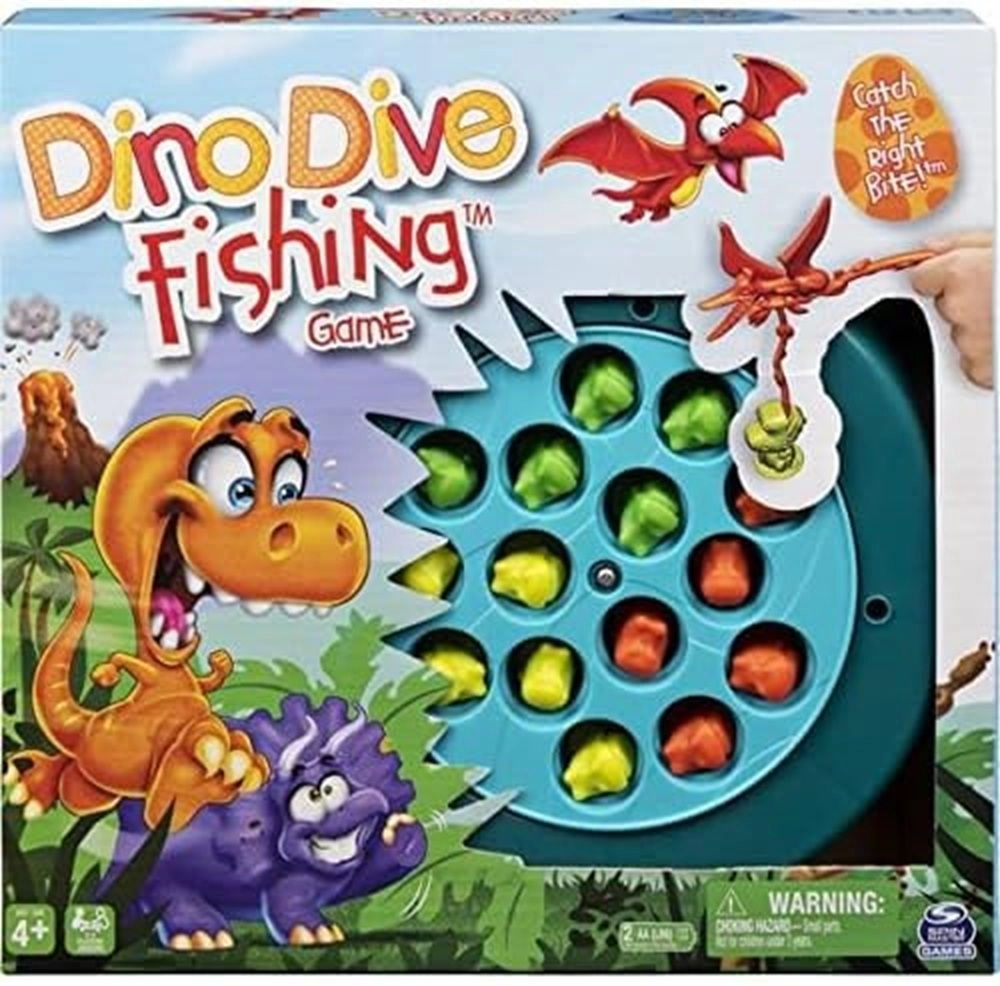 Dino Dive Fishing Board Game - 4 +