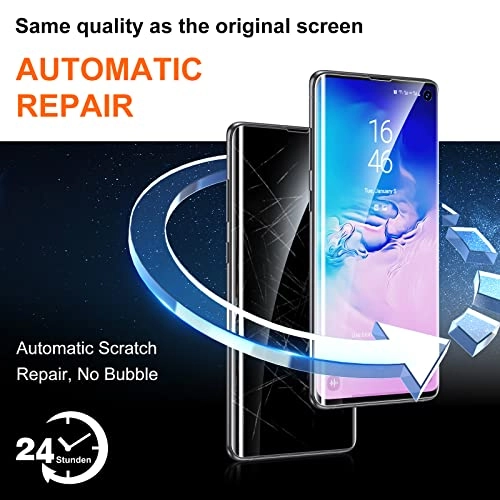 Flexible TPU Screen Protector + Tempered Glass Camera Lens Protector for Samsung Galaxy S10 (3+2 Pack)