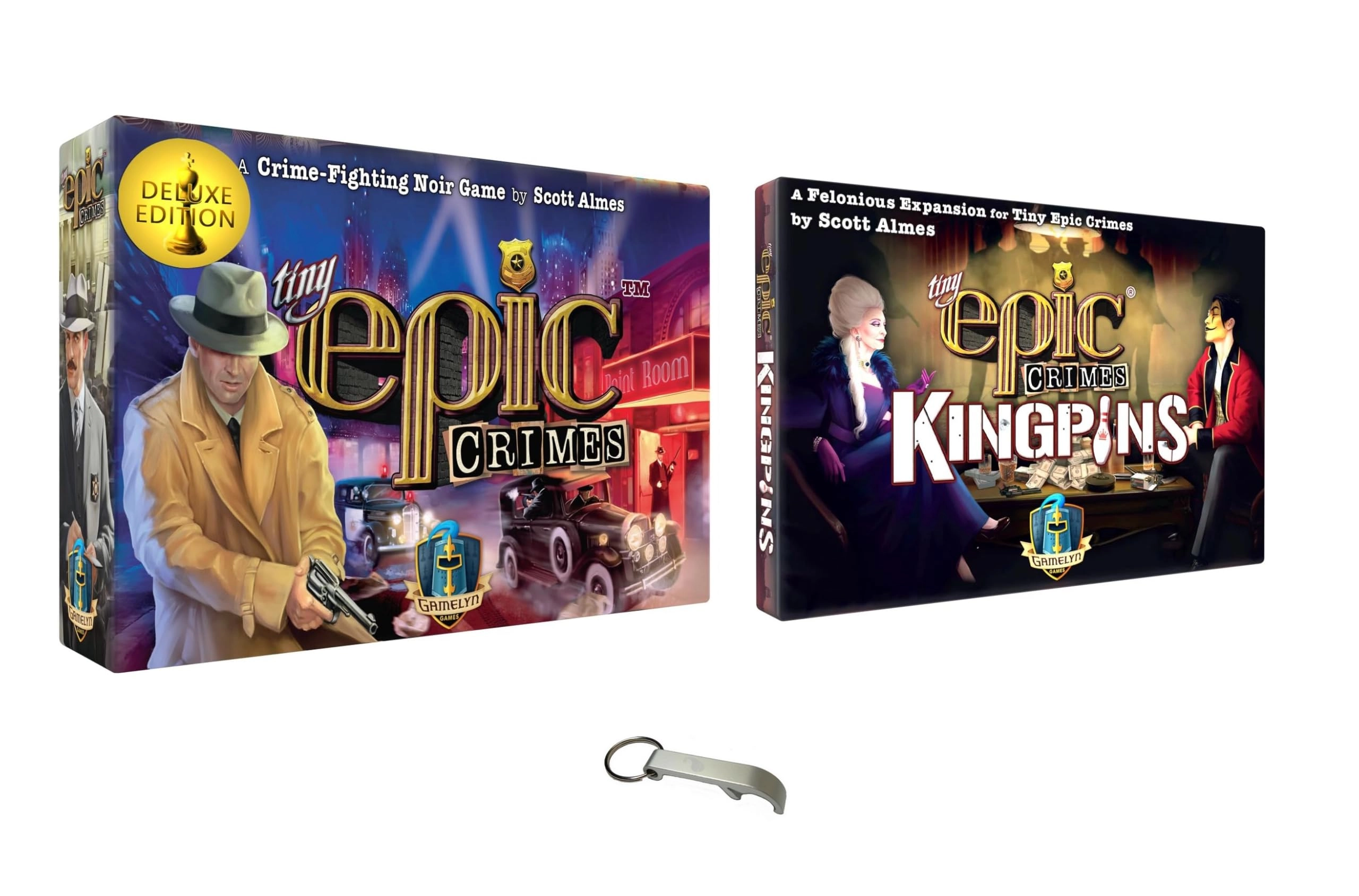 Blumie Shop Tiny Epic Crimes + Tiny Epic Crimes: Kingpins + Bottle Opener (French)