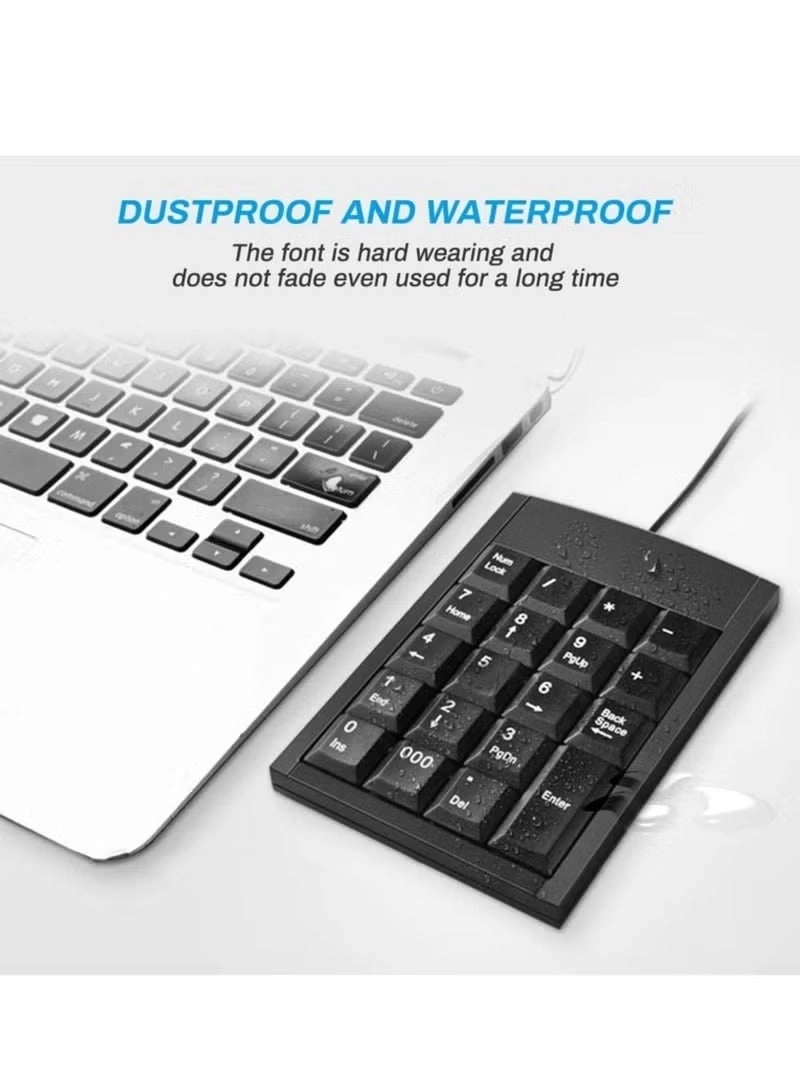 Wired Numeric Keypad - 19 key black