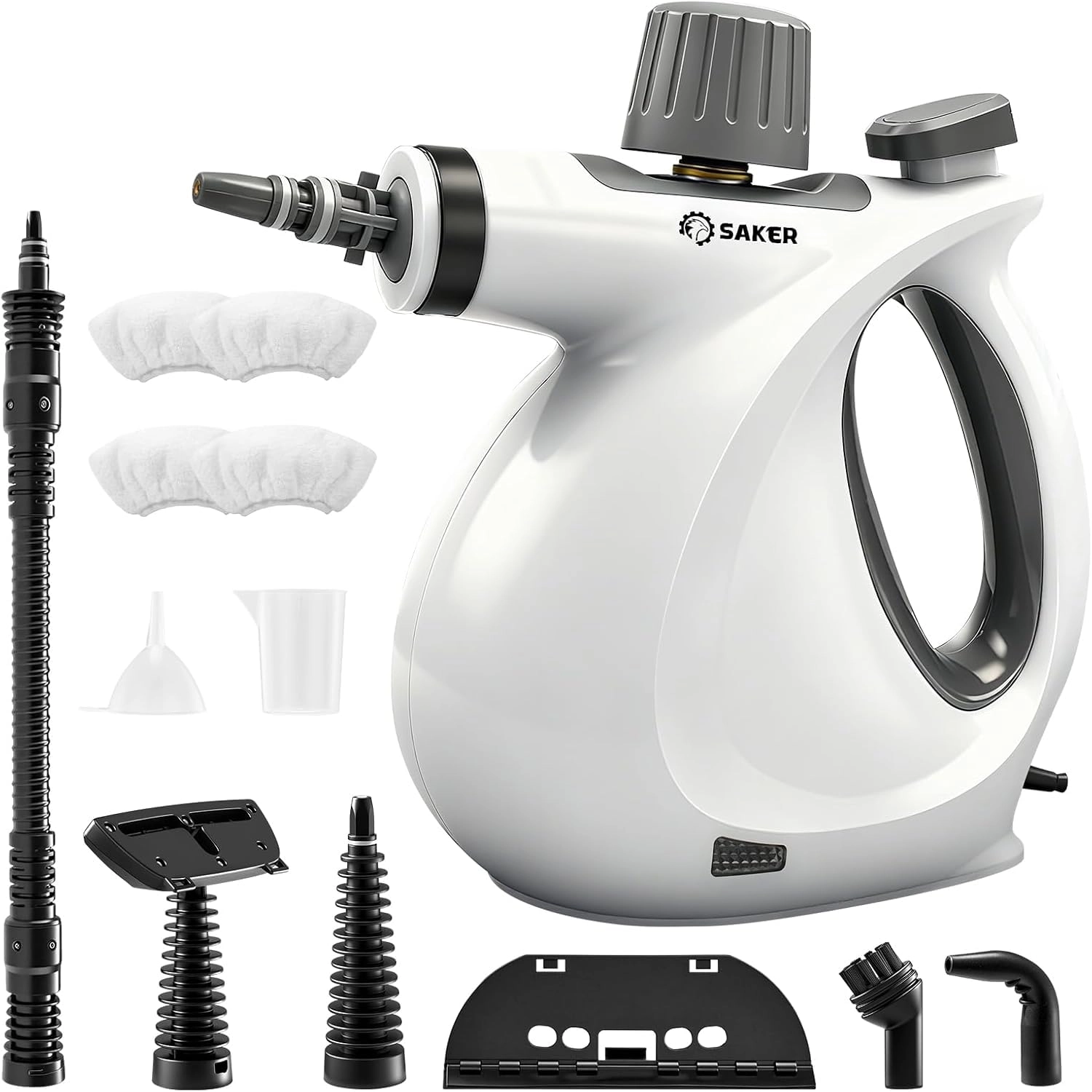 Saker Handheld Steam Cleaner - 1050W Portable White