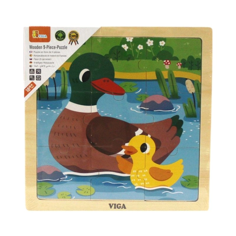 Wooden Duck Puzzle - 3 + 9 pieces