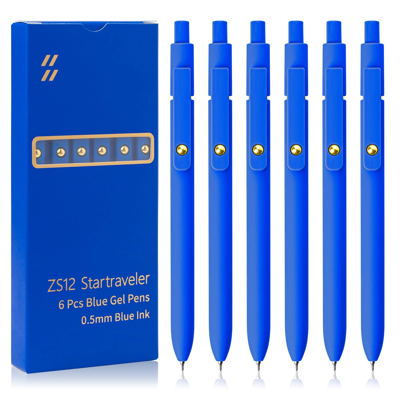 Gel Ink Pen - 5 Pcs 0.5mm