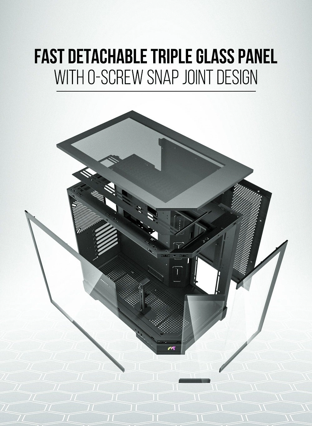 PRISM - Triple Glass Panel Mid Tower