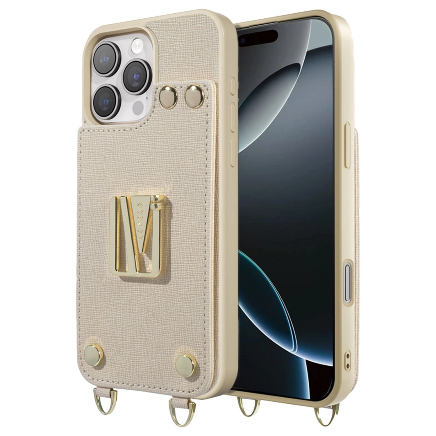 LEVELO Serena Leather Case for iPhone 16 Pro