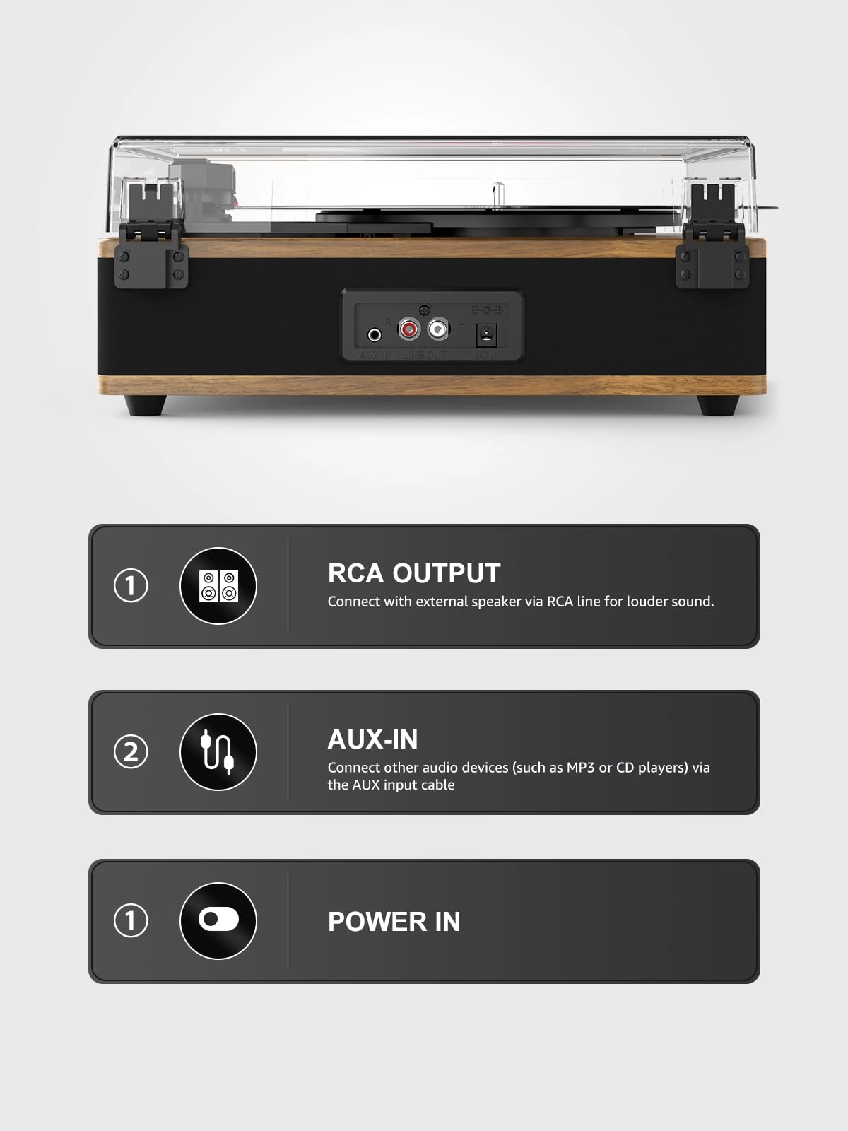 Vinyl Record Player - Belt Drive