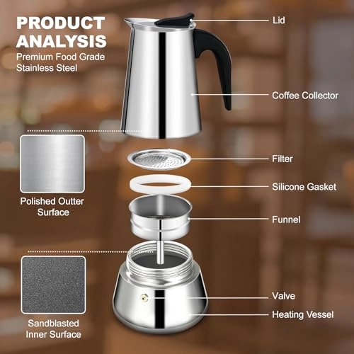Moka Pot - Aluminum Stovetop