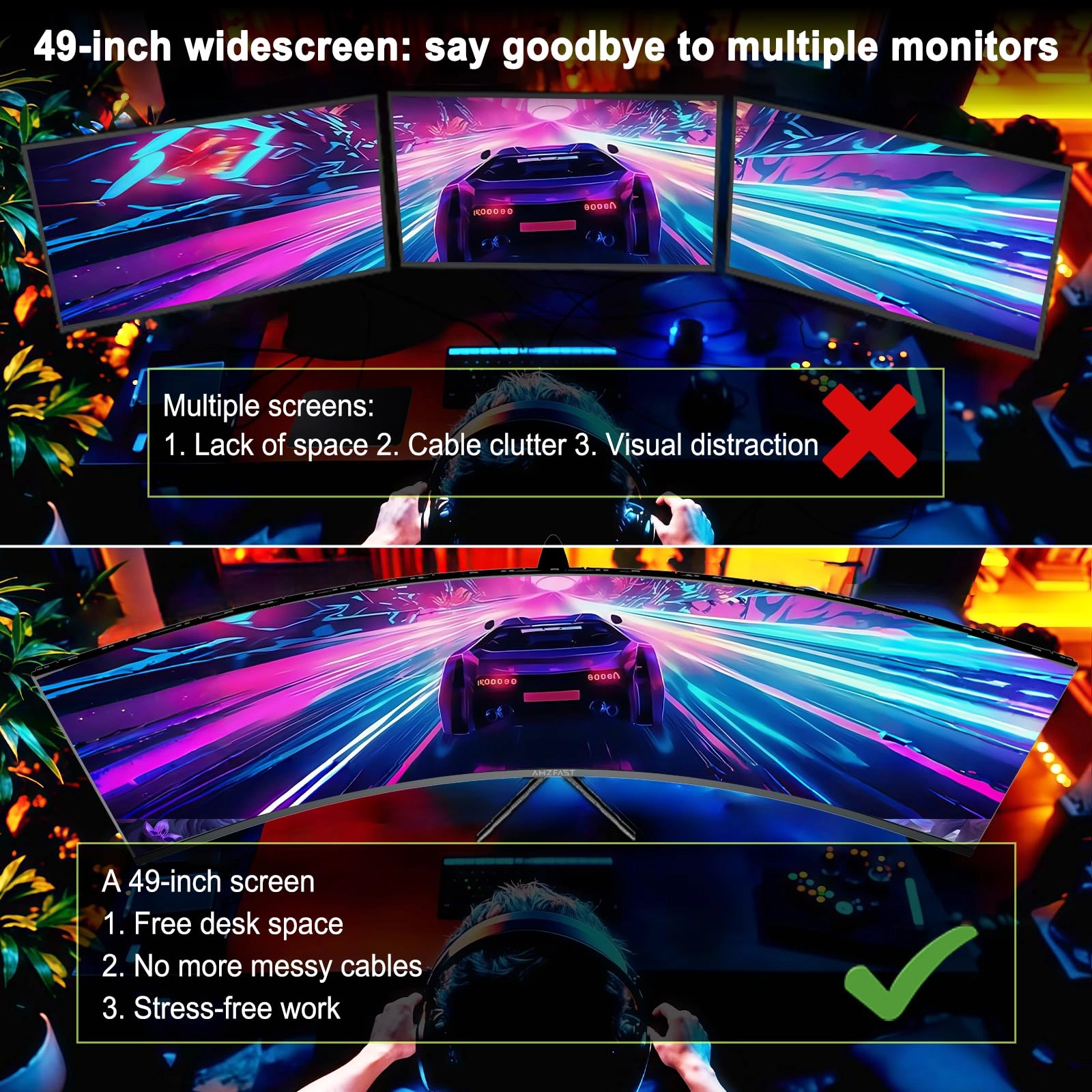 AMZG49C7U - 49 Inch 5120x1440p