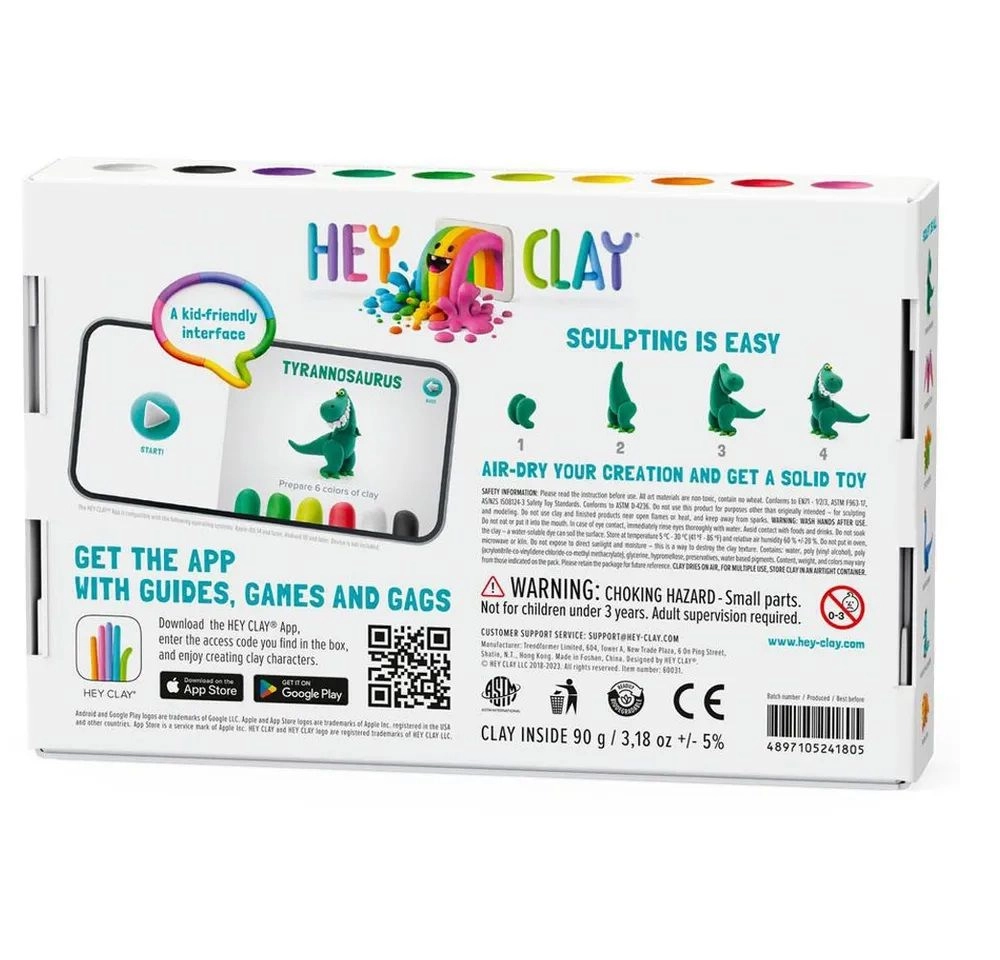 DIY Dinos - Modeling Clay 3+ years 6 cans