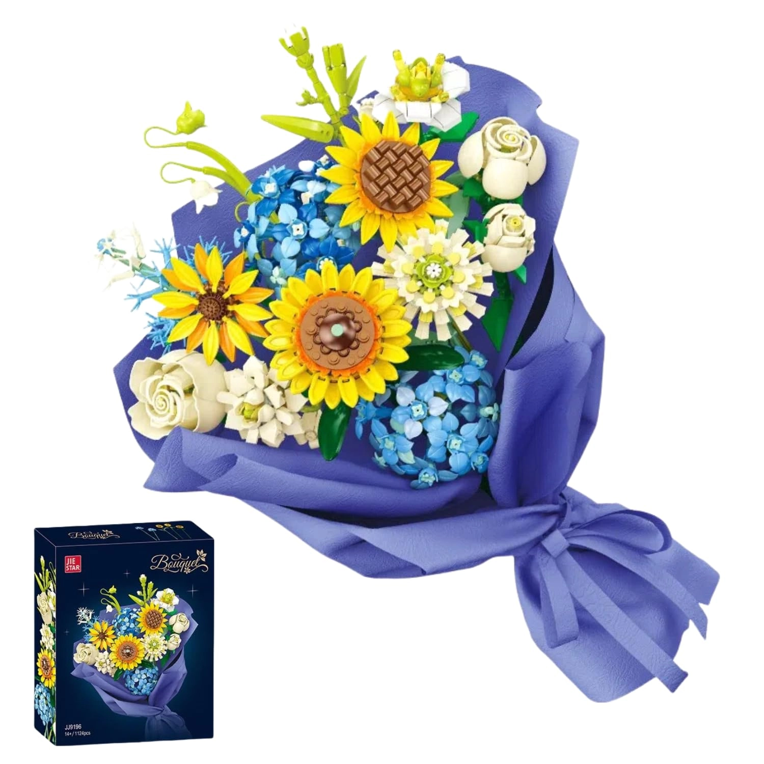 NOIBAD Flower Bouquet Building Kit (JJ9196sunflower) - Floral
