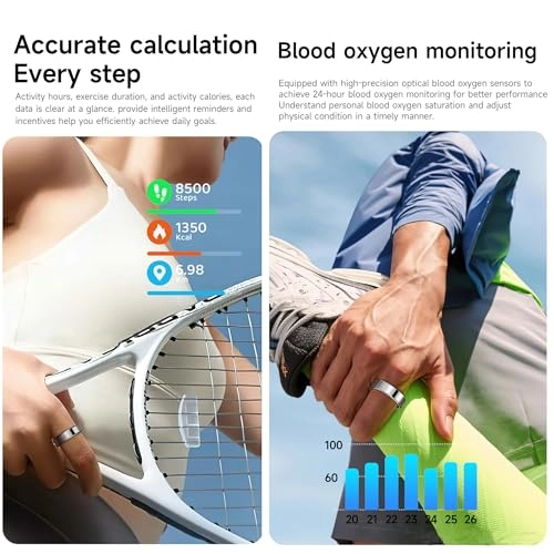 Smart Ring - Health Tracker Black