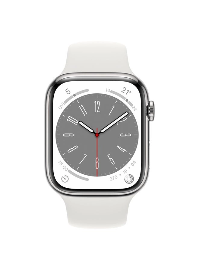 Watch Series 8 41mm Stainless Steel Cellular GPS