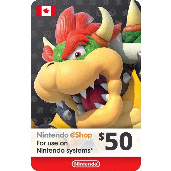 Nintendo eShop Card - $50 Canada