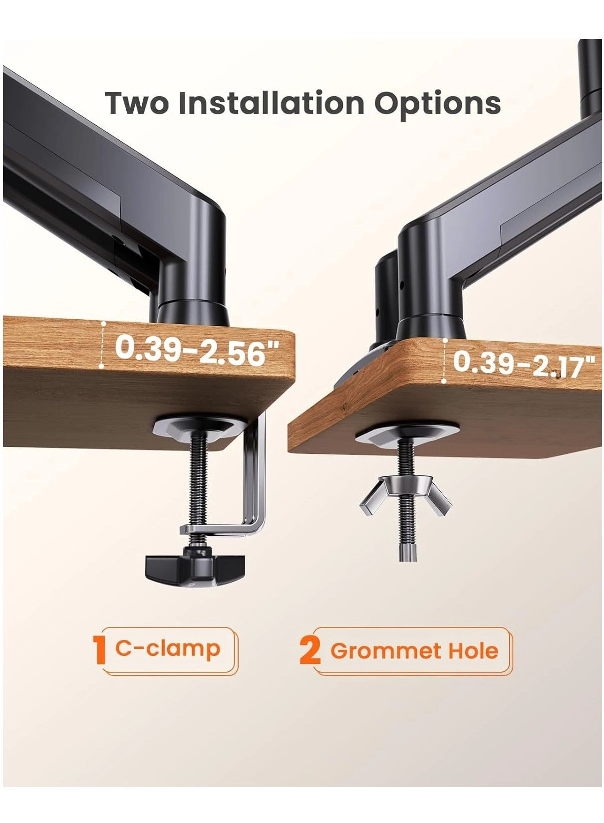 Dual Monitor Stand - 32 inch 75mm x 75mm 100mm x 100mm