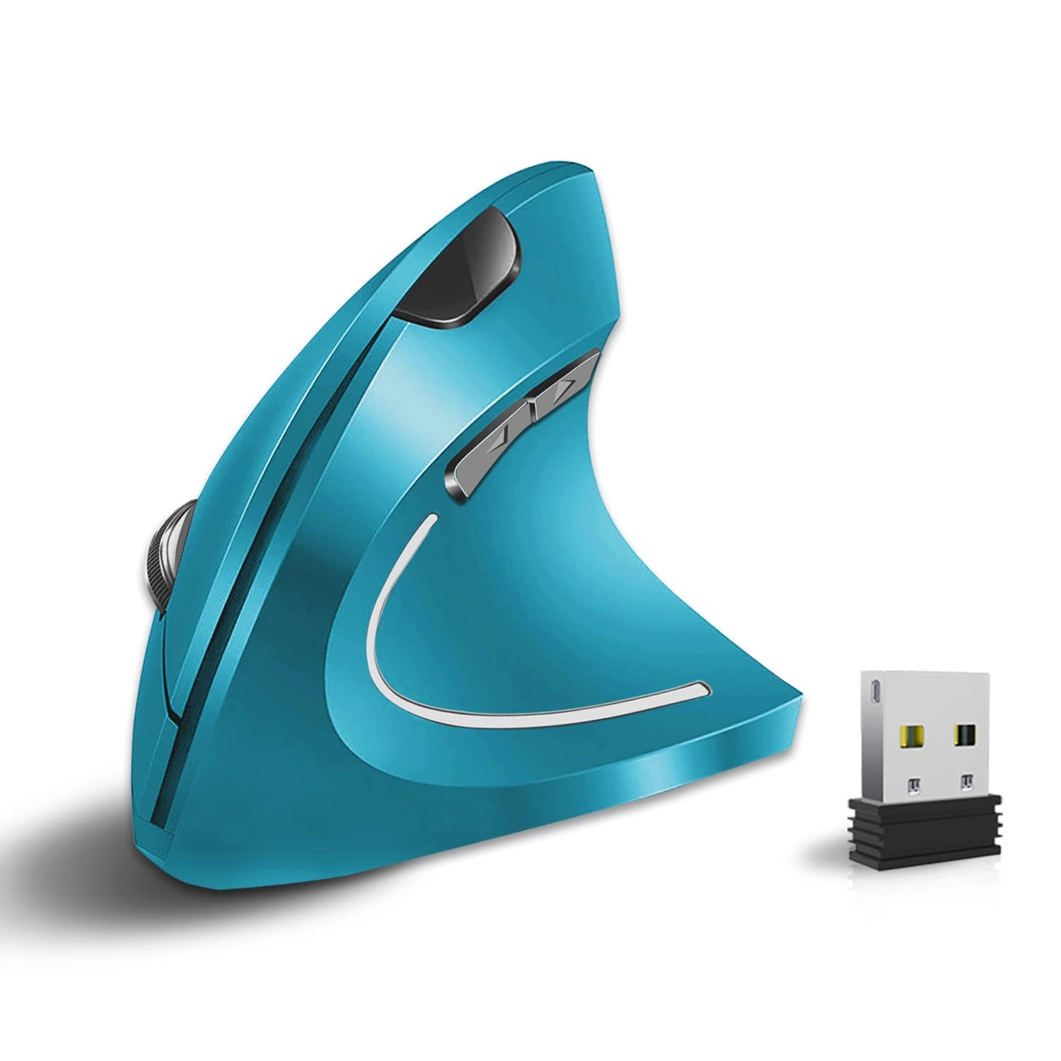 Ergonomic Vertical Wireless Optical Mouse - USB