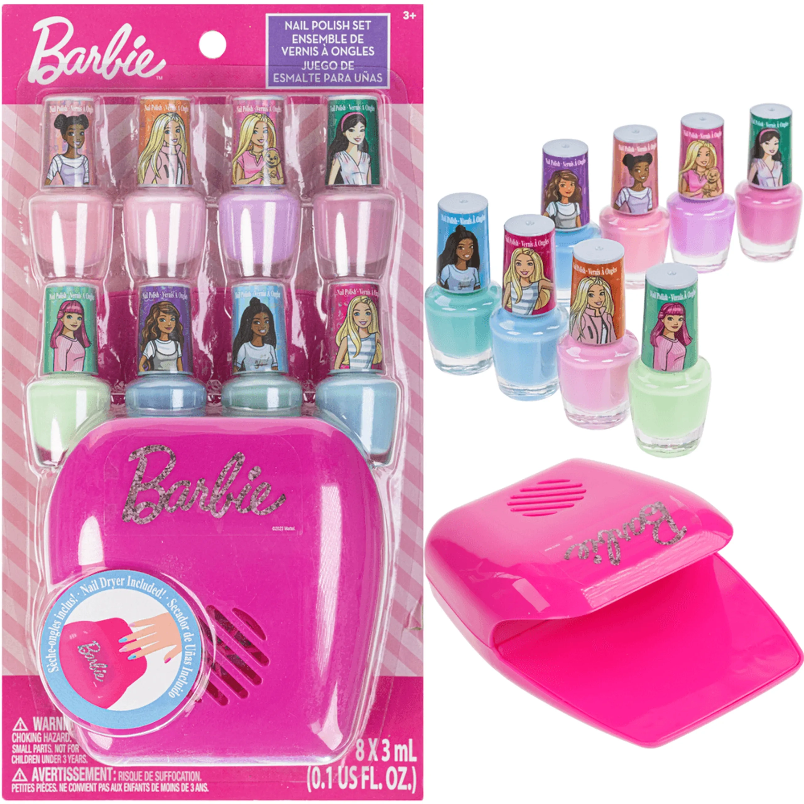 Barbie Nail Polish Set - 8 pcs (3705-BB0215GA)