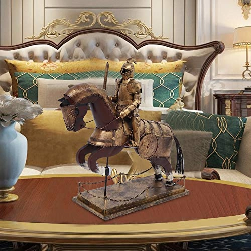 Soldier with Horse Decor Model - Iron