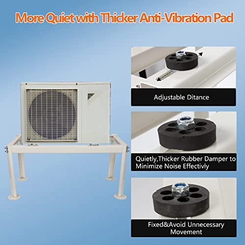 Mini Split Ground Stand - 9000-24000BTU Heavy-Duty