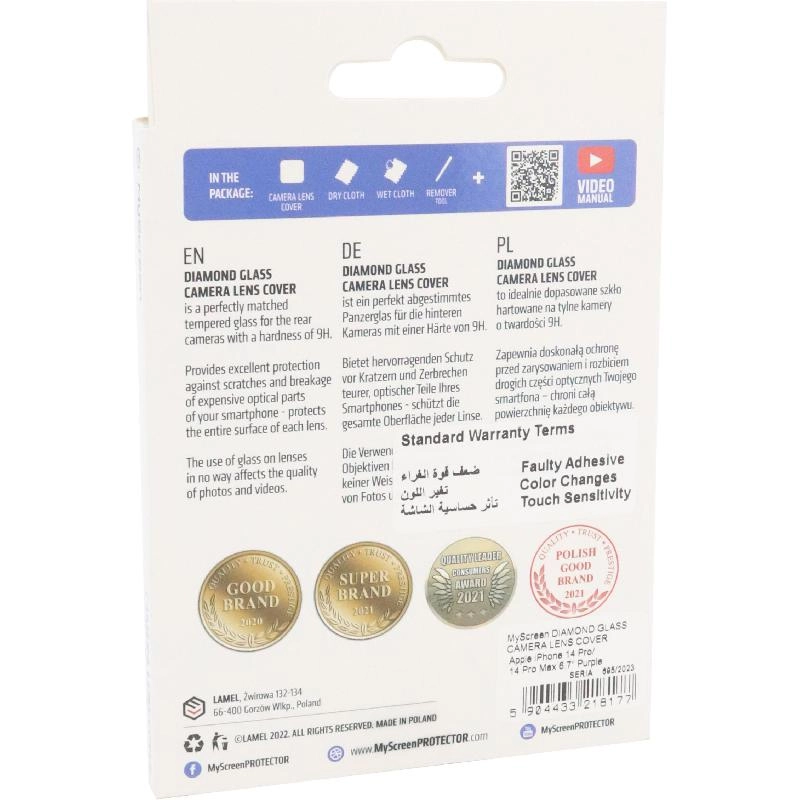 DIAMOND GLASS Camera Lens Protector - for iPhone 14 Pro/iPhone 14 Pro Max