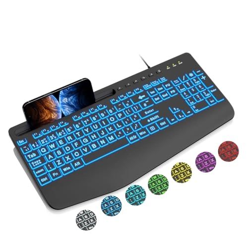 Large Print Backlit Keyboard - Standard Wired