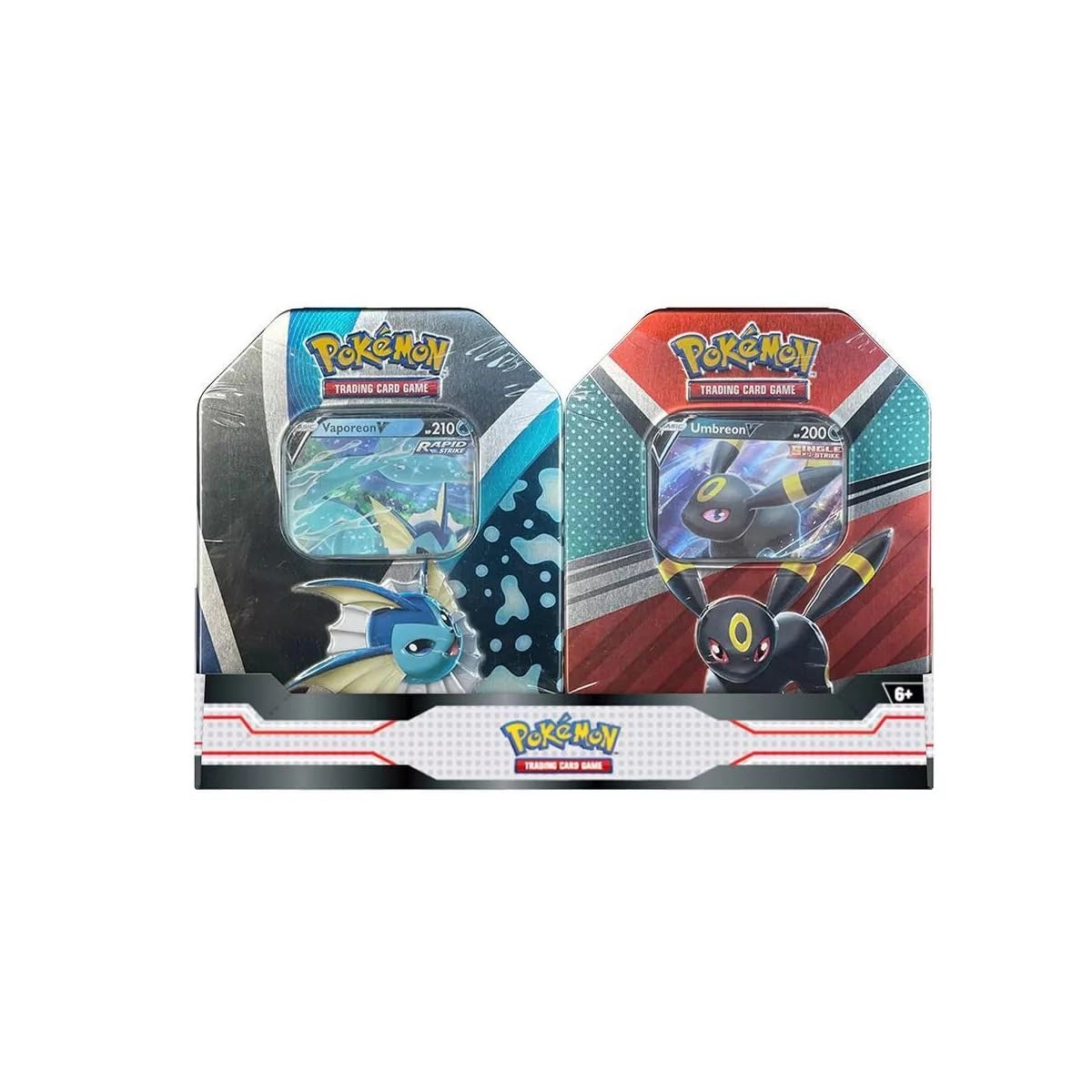 Pokémon Vaporeon Tin + Umbreon Tin - 2023